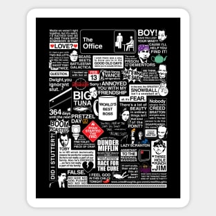 Wise Words From The Office - The Office Quotes Sticker